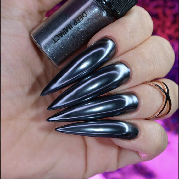 Black Mirror Nail Tips💅 | Gallery posted by ハルマキ workshop | Lemon8